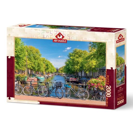 Puzzle Art Amsterdam Canal Puzzle 2000 Teile