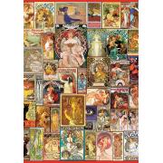 Puzzle Art Puzzle Jugendstil-Poster mit 1500 Teilen