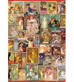 Puzzle Art Puzzle Jugendstil-Poster mit 1500 Teilen