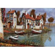 Puzzle Art Puzzle House in Cerchio, Italien 1000 Teile