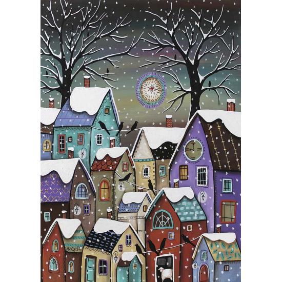 Puzzle Art Puzzle Haus im Winter 260 Teile