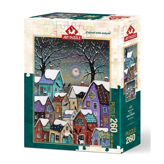 Puzzle Art Puzzle Haus im Winter 260 Teile