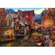 Puzzle Art Puzzle Häuser am Kanal 2000 Teile
