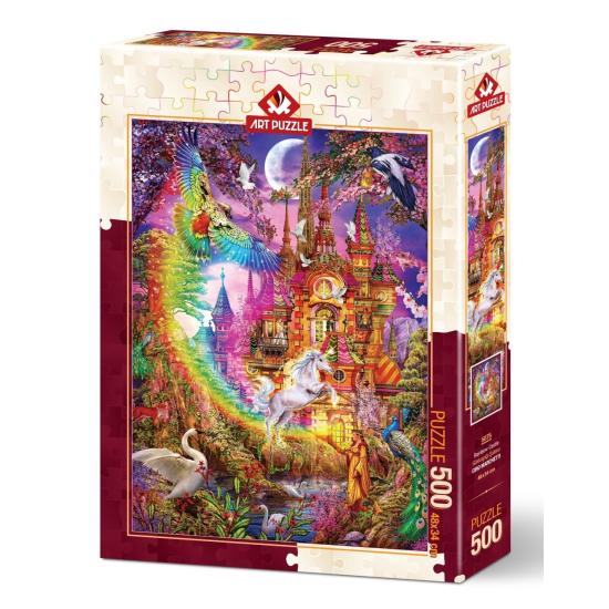 Puzzle Art Rainbow Castle Puzzle 500 Teile