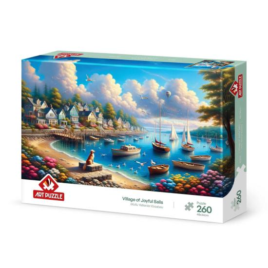 Puzzle Art Puzzle Stadt der glücklichen Segel 260 Teile