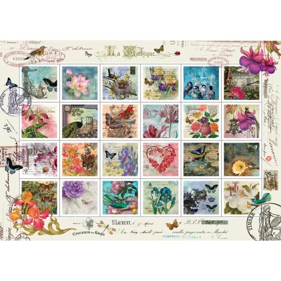Puzzle Art Puzzle 500 Teile Briefmarkensammlung