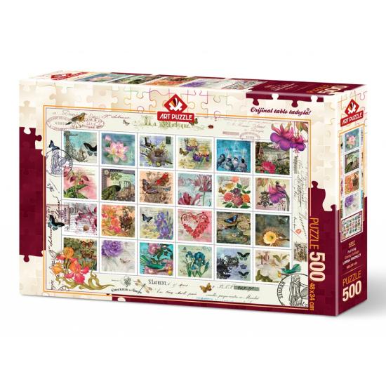 Puzzle Art Puzzle 500 Teile Briefmarkensammlung