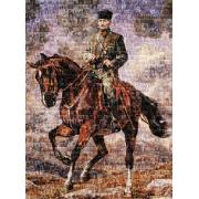 Puzzle Art Puzzle Collage von Mustafa Kemal zu Pferd von 1000 Pi