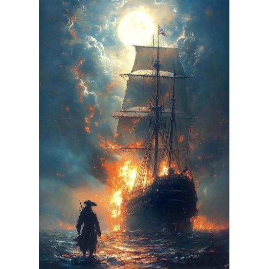 Puzzle Art Puzzle Hinter den Flammen 1000 Teile