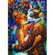 Puzzle Art Puzzle Der Liebestanz der Katzen 1000 Teile