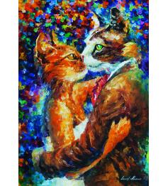 Puzzle Art Puzzle Der Liebestanz der Katzen 1000 Teile