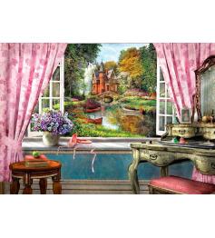 Puzzle Art Puzzle Das Schloss aus meinem Fenster 1500 Teile