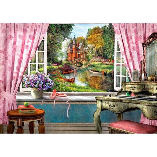 Puzzle Art Puzzle Das Schloss aus meinem Fenster 1500 Teile
