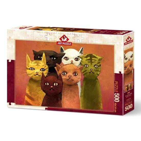 Puzzle Art Puzzle The Cat Team 500 Teile