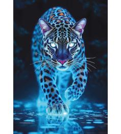 Puzzle Neón Art Puzzle Der Blaue Jaguar 1000 Teile