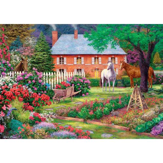 Puzzle Art Puzzle Der Garten der Pferde 1500 Teile