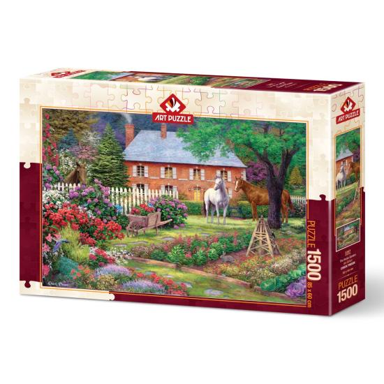 Puzzle Art Puzzle Der Garten der Pferde 1500 Teile