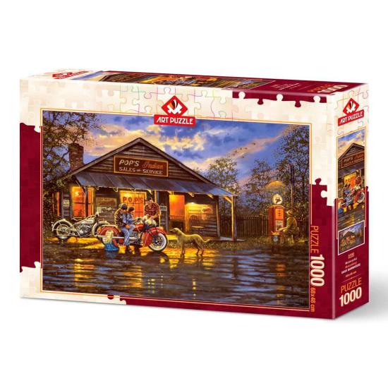 Puzzle Art Puzzle Der Motorradfahrer 1000 Teile