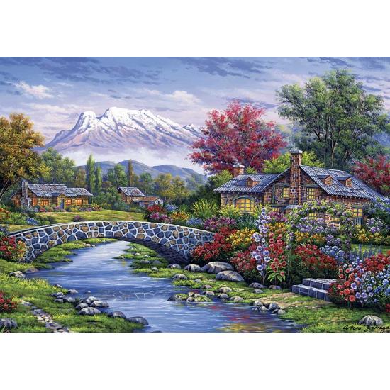 Puzzle Art Puzzle Die Zugangsbrücke zur Hütte 500 Teile Puzzle Art Puzzle Die Zugangsbrücke zur Hütte 500 Teile