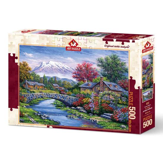 Puzzle Art Puzzle Die Zugangsbrücke zur Hütte 500 Teile Puzzle Art Puzzle Die Zugangsbrücke zur Hütte 500 Teile