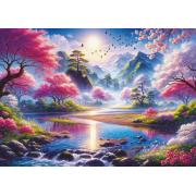 Puzzle Art Puzzle Das Kirschblütental 1500 Teile