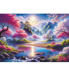Puzzle Art Puzzle Das Kirschblütental 1500 Teile