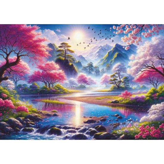 Puzzle Art Puzzle Das Kirschblütental 1500 Teile
