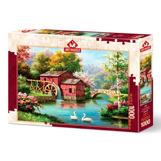 Puzzle Art Puzzle Die alte rote Mühle 1000 Teile