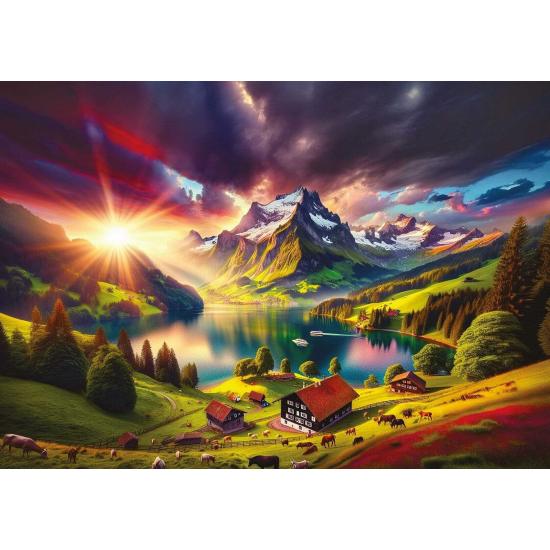 Puzzle Art Puzzle Am Rande der Alpen 500 Teile