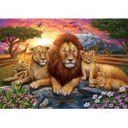 Puzzle Art Löwenfamilie Puzzle mit 1000 Teilen