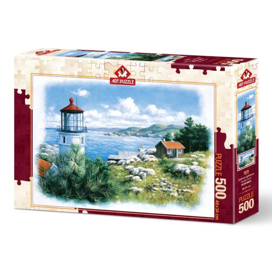 Puzzle Art Puzzle Leuchtturm vor dem Meer 500 Teile