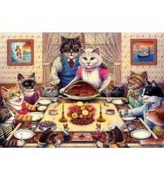 Puzzle Art Feline Family Party Puzzle 260 Teile