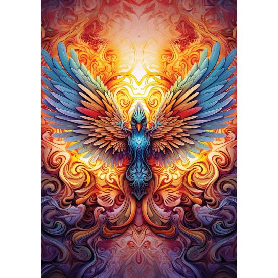 Puzzle Art Buntes Phoenix-Puzzle mit 1000 Teilen