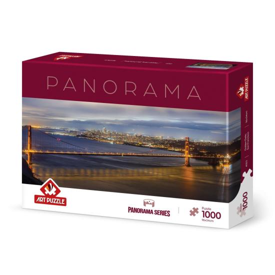 Puzzle Art Puzzle Panorama Golden Gate, San Franciscol mit 1000