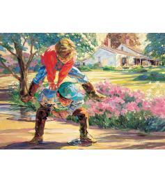 Puzzle Art Puzzle Playing Leap the Frog 260 Teile