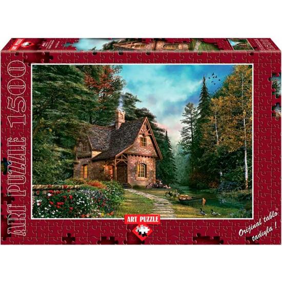 Puzzle Art Puzzle Die Waldhütte 1500 Teile