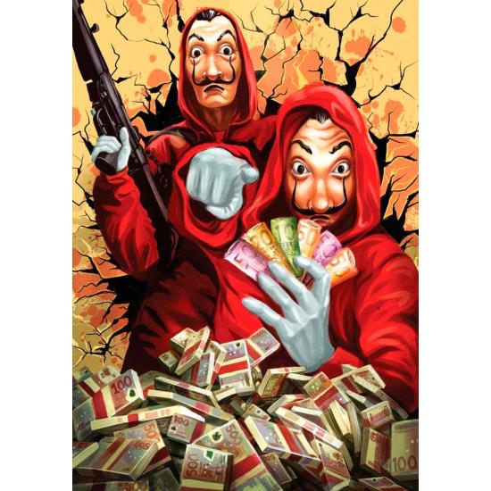 Puzzle Art Puzzle La Casa de Papel: Perfekter Plan mit 1000 Teil Puzzle Art Puzzle La Casa de Papel: Perfekter Plan mit 1000 Teil