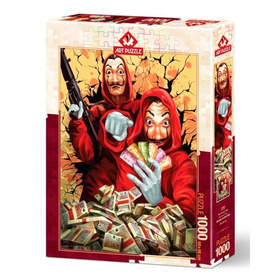 Puzzle Art Puzzle La Casa de Papel: Perfekter Plan mit 1000 Teil Puzzle Art Puzzle La Casa de Papel: Perfekter Plan mit 1000 Teil
