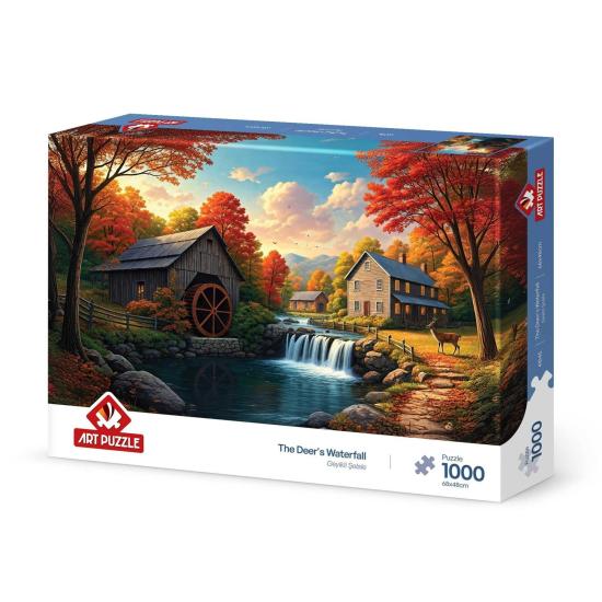 Puzzle Art Puzzle Der Hirschwasserfall 1000 Teile