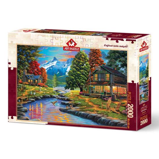 Puzzle Art Puzzle Die zwei Ufer des Waldes 2000 Teile
