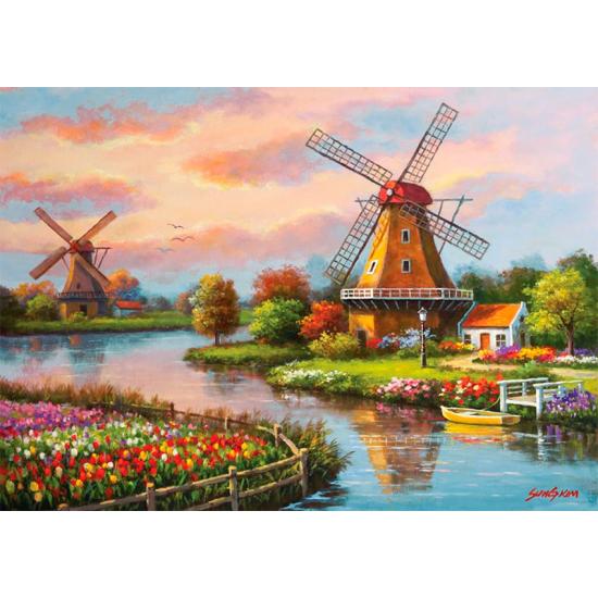 Puzzle Art Puzzle Die Windmühlen 1000 Teile