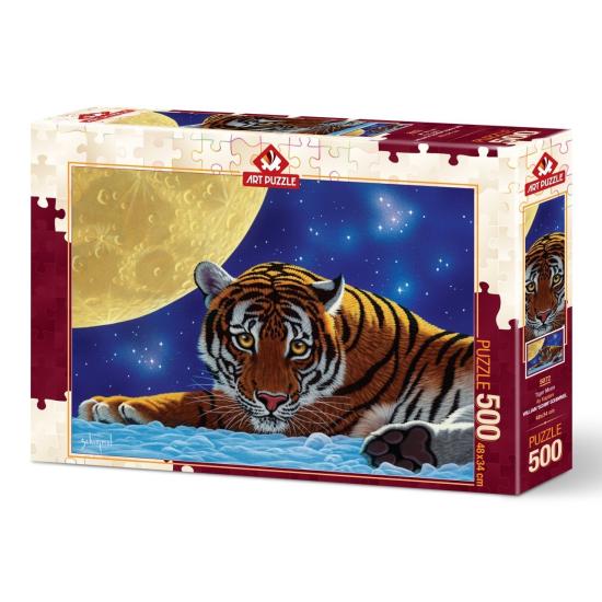 Puzzle Art Puzzle Der Tiger und der Mond 500 Teile