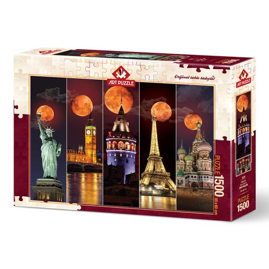 Puzzle Art Puzzle Vollmonde der Welt 1500 Teile