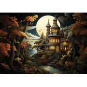 Puzzle Kunstpuzzle Rokoko-Herrenhaus 2000 Teile