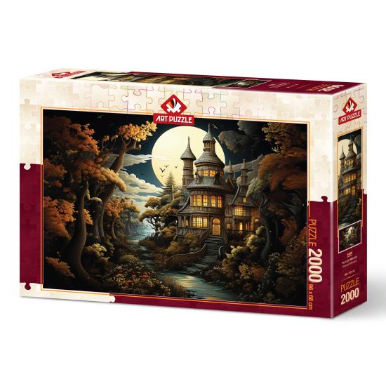 Puzzle Kunstpuzzle Rokoko-Herrenhaus 2000 Teile
