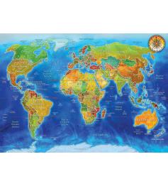 Puzzle Art Puzzle Geopolitische Weltkarte 2000 Teile