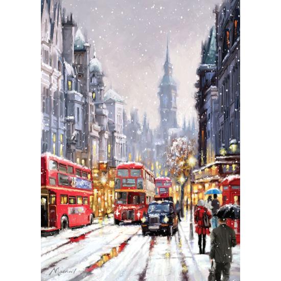 Puzzle Art Puzzle Schneefall in London 1500 Teile