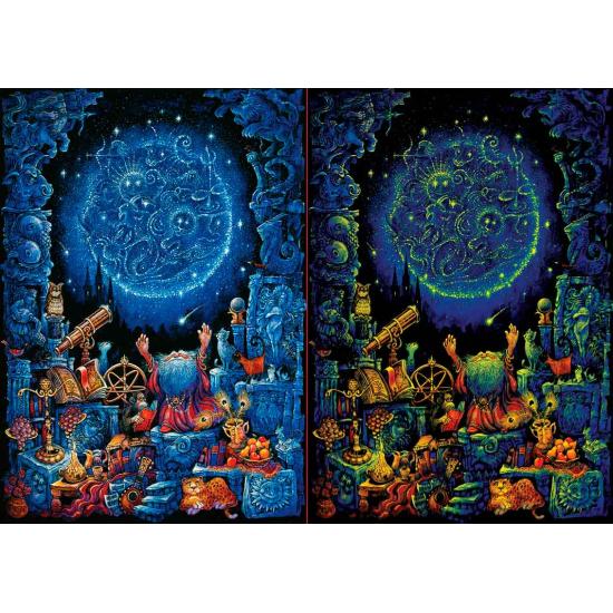 Puzzle Art Neon Astrologisches Nachtpuzzle 1000 Teile