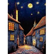 Puzzle Art Medieval Inn Night Puzzle 500 Teile