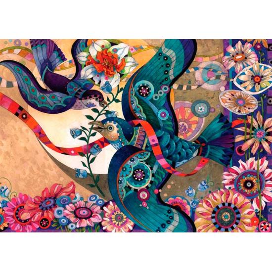 Puzzle Art Puzzle Farbige Vögel 2000 Teile